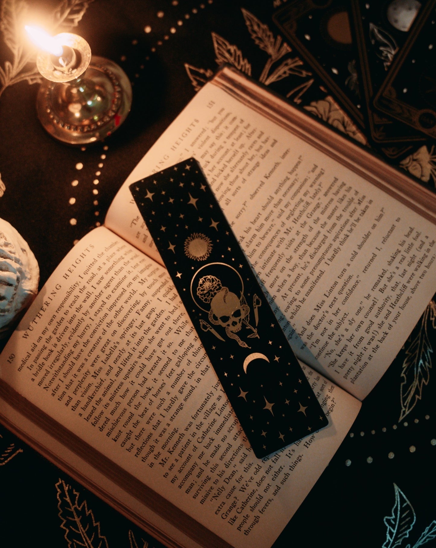 Metal Bookmark - "Marigold Night"