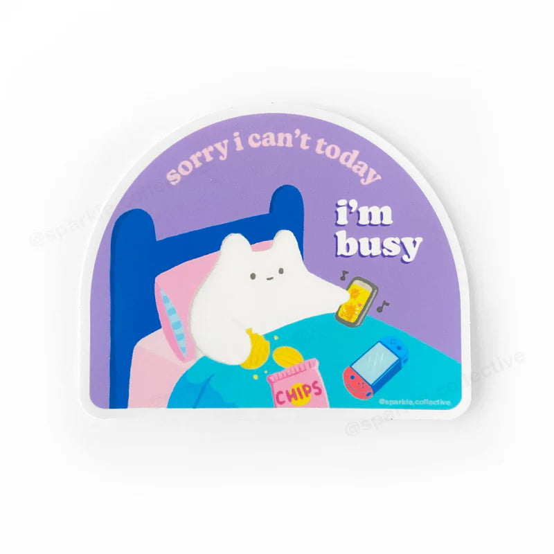 I'm Busy Vinyl Sticker