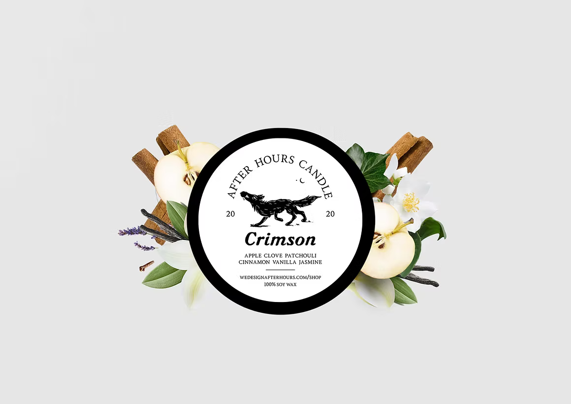 Crimson - 2oz. Tin Candle