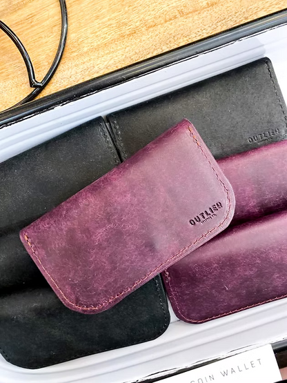Leather Card & Coin Wallet