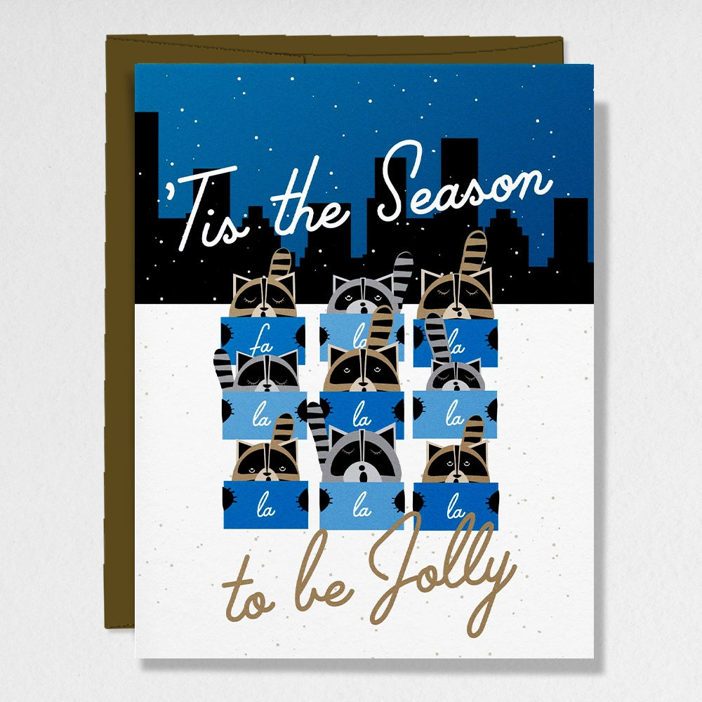'Tis The Season Toronto Risograph Printed Card