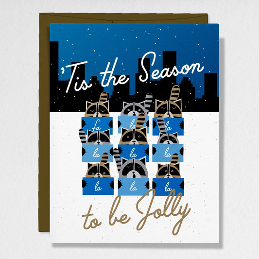 'Tis The Season Toronto Risograph Printed Card