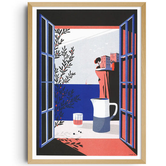 Bonifacio by Paul Sirand Risograph A3 Print