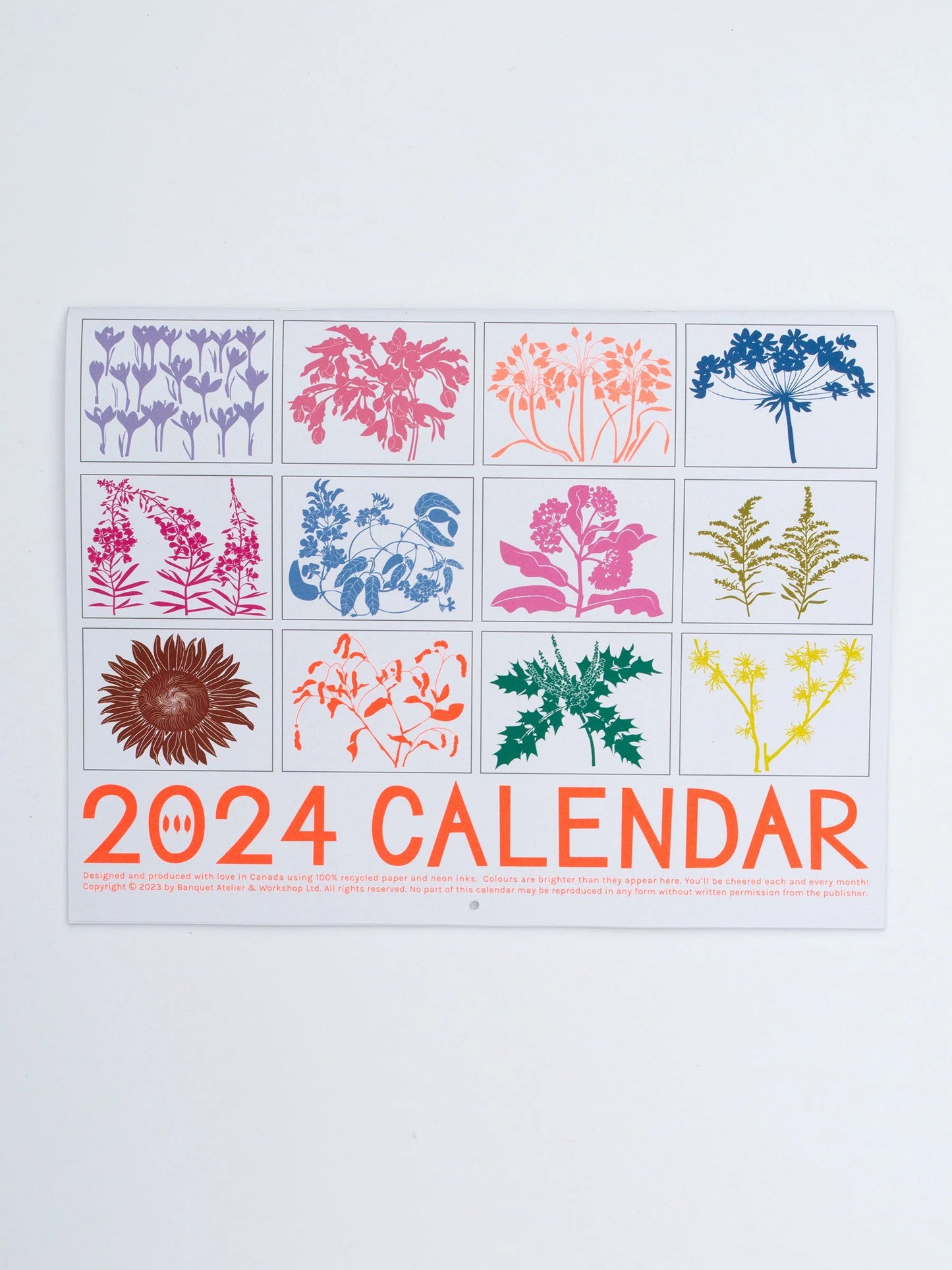 2024 Pollinator Plants Calendar