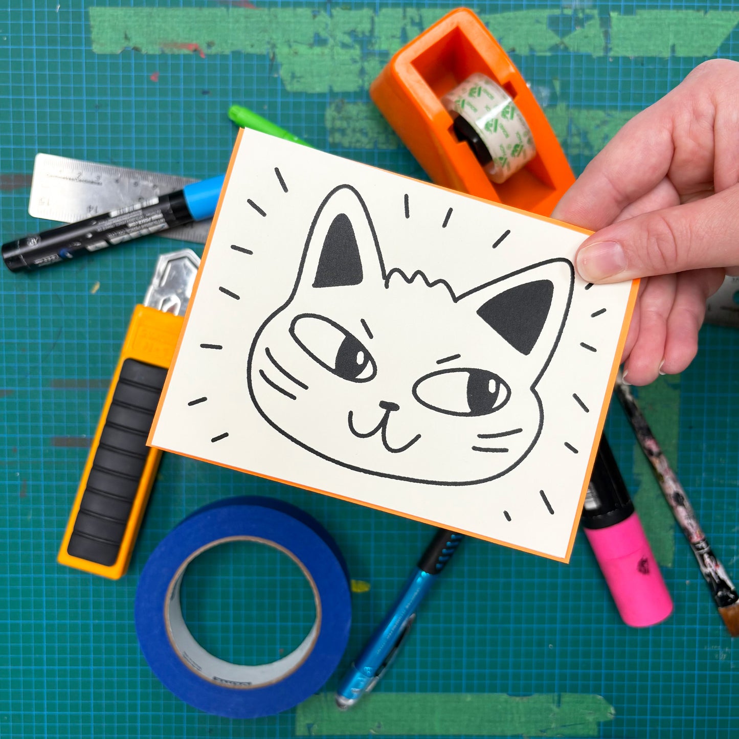 Nice Cat Greeting Card