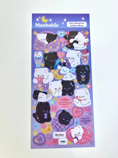 Kitty Sleepover - Sticker Sheet