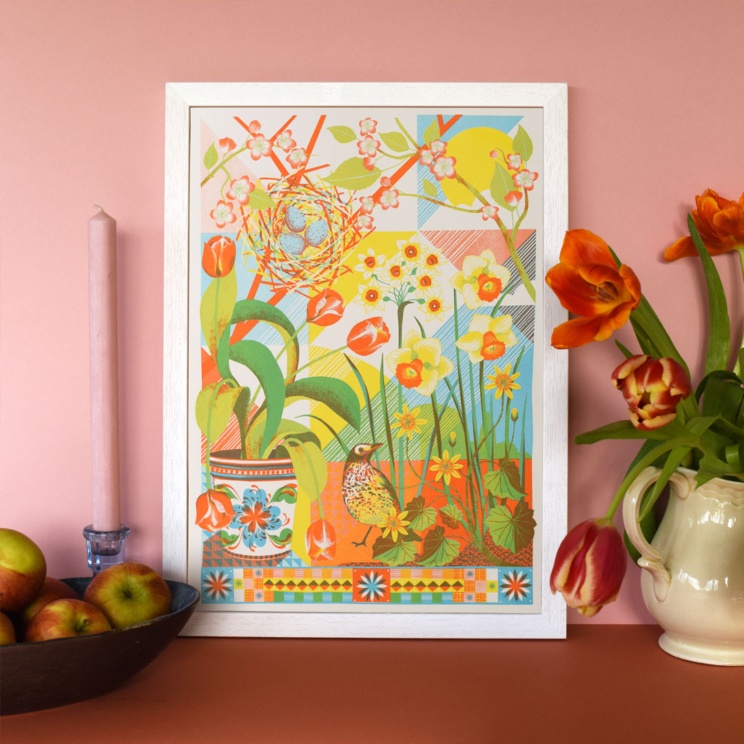 April - A3 Risograph Print