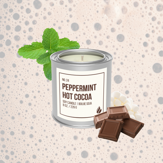 Peppermint Cocoa Soy Candle