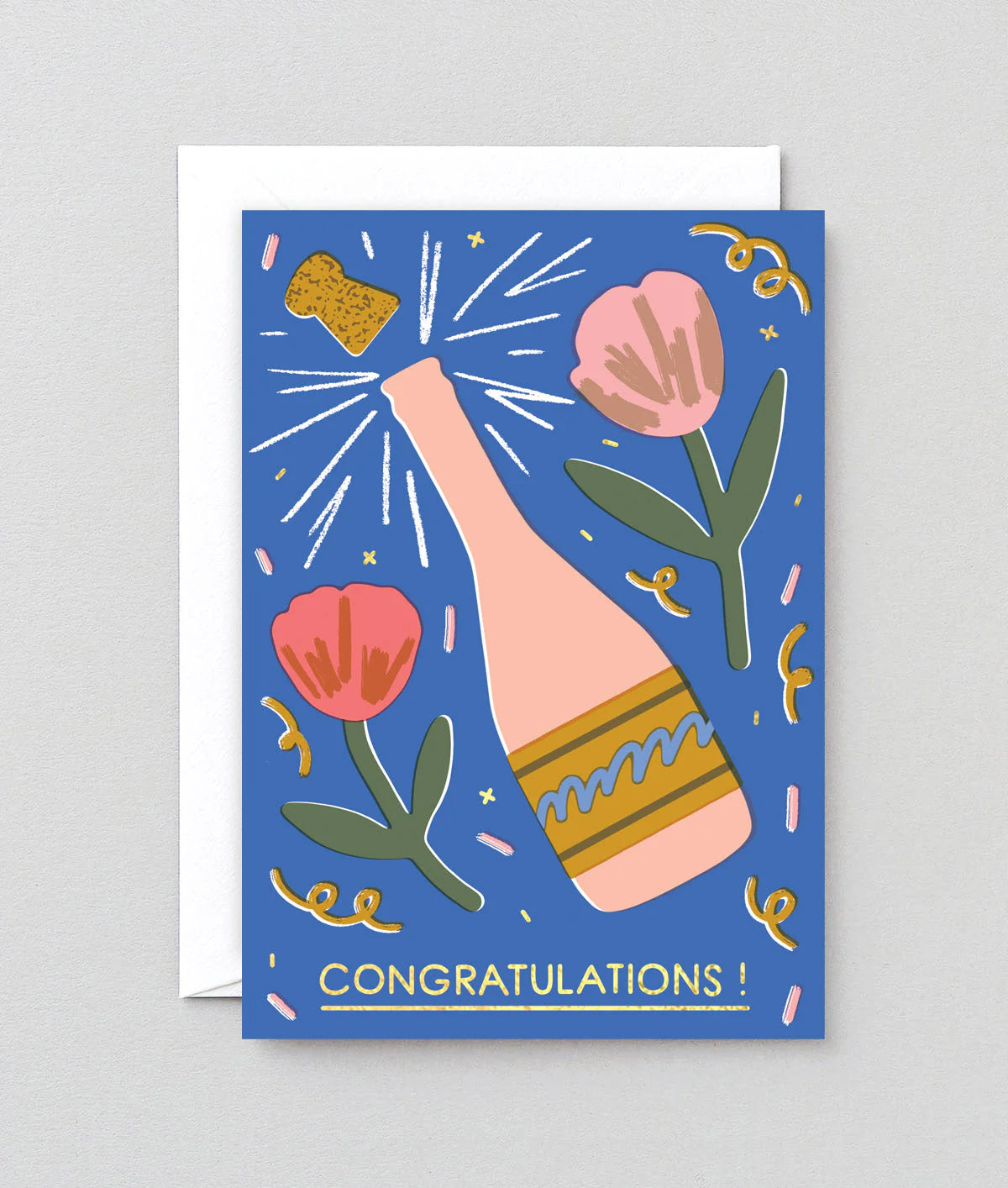 Congratulations Champagne - Greeting Card