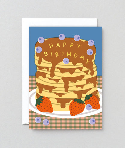 Happy Birthday Pancakes - Greeting Card