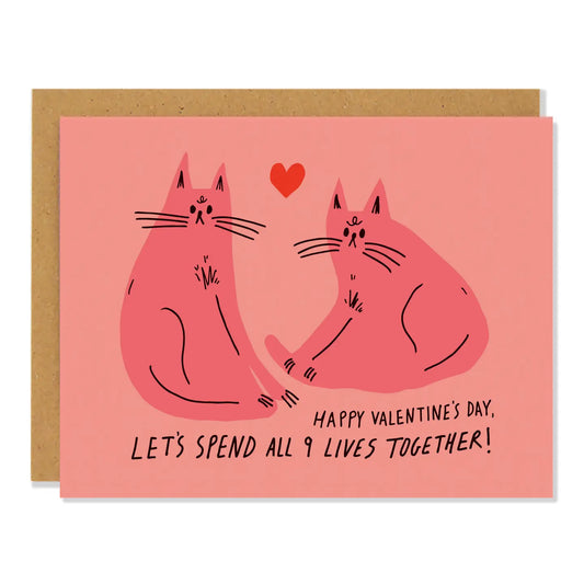 Nine Lives - Greeting Card