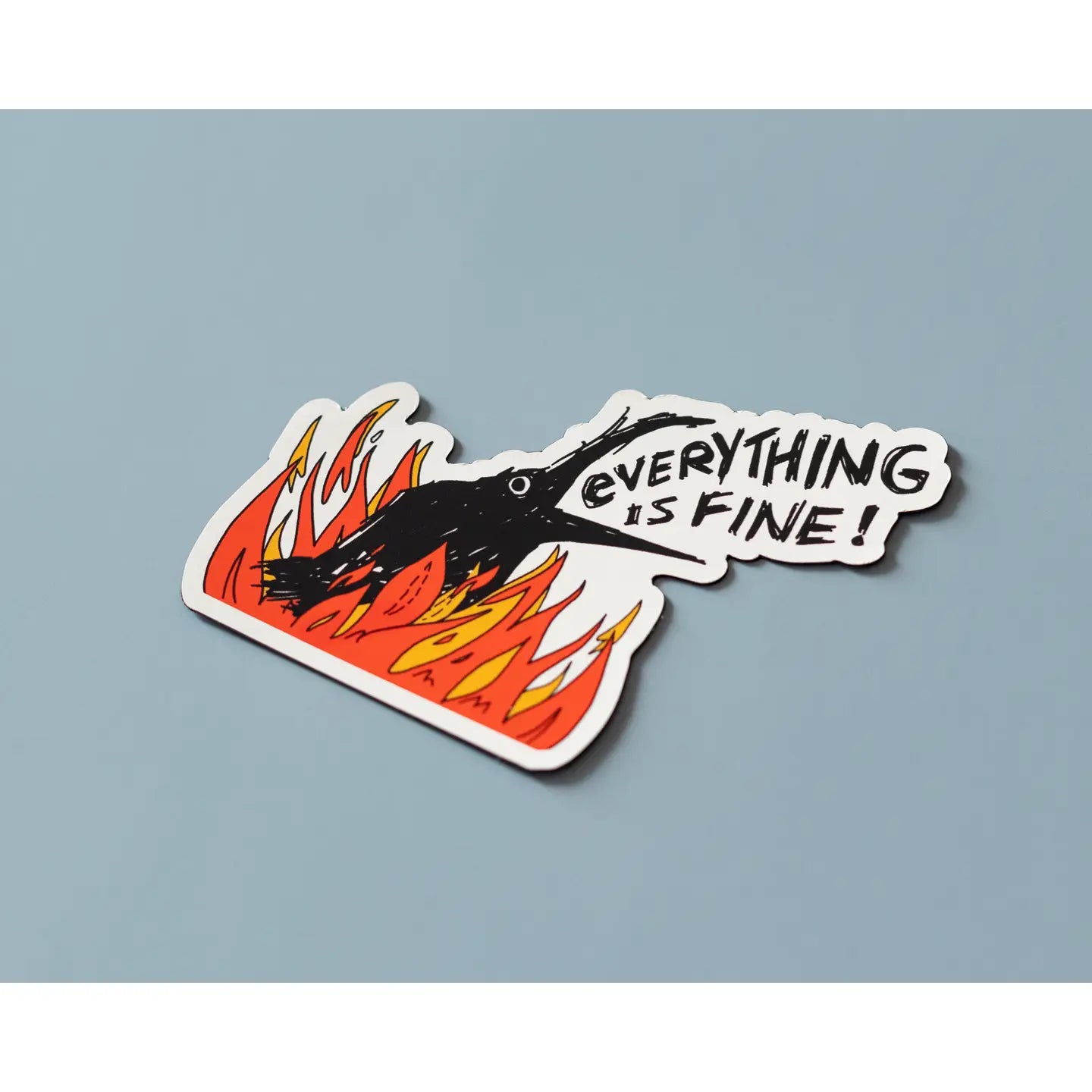 Everything Is Fine Crow Magnet