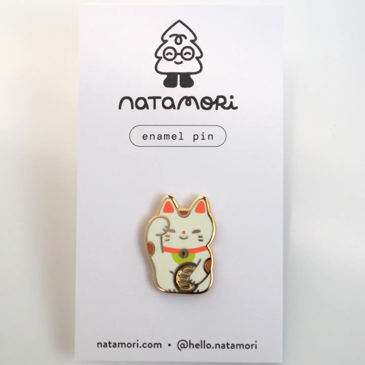Lucky Cat • Enamel Pin