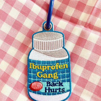 Ibuprofen Gang - Embroidered Keychain