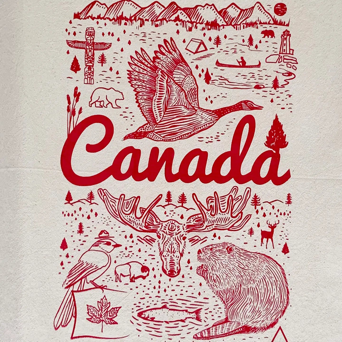 Canada Tea Towel