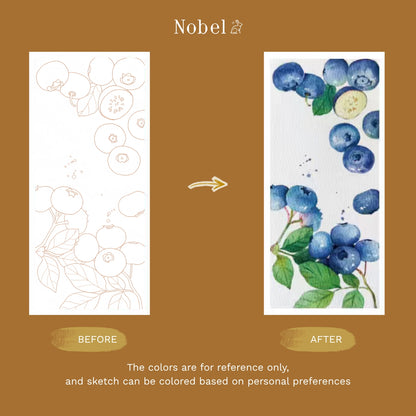 Watercolour Painting Cards Kit - Leafy Bookmarks
