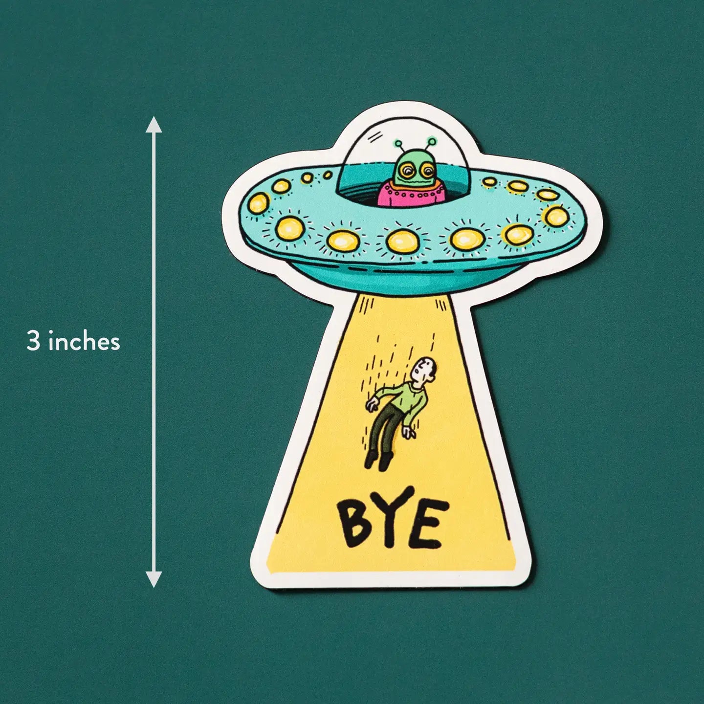 Bye Alien Abduction Magnet
