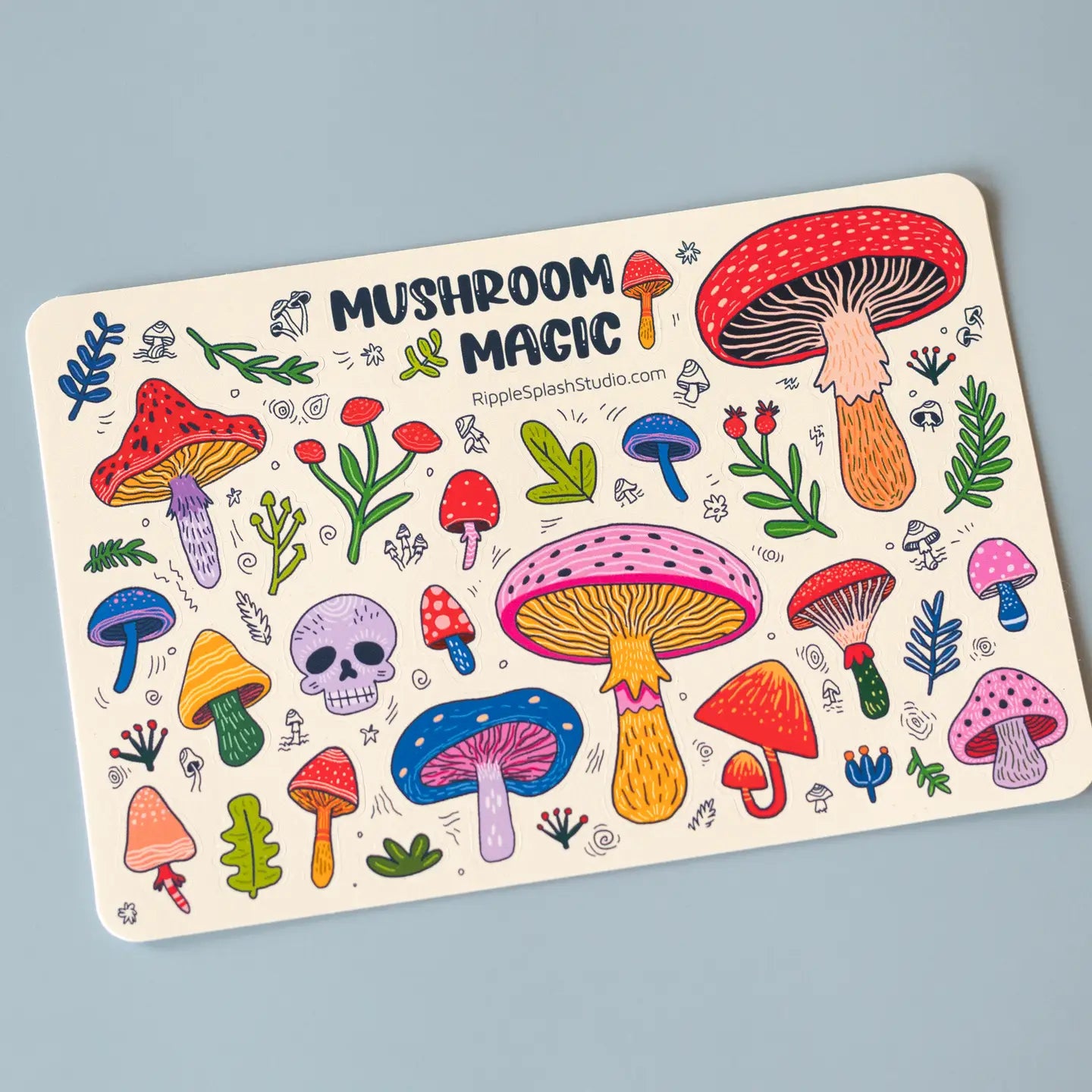 Mushrooms Sticker Sheet