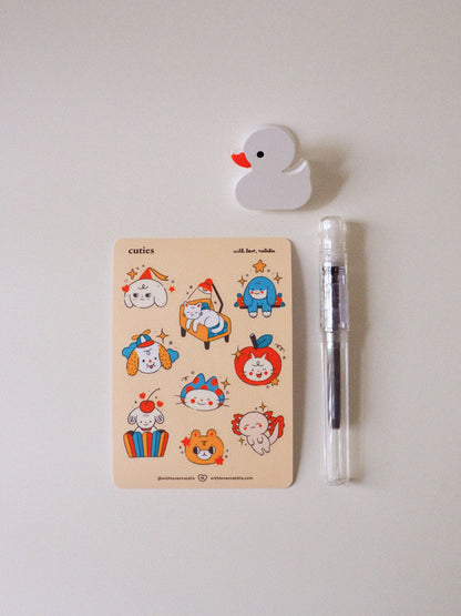 Cuties Sticker Sheet
