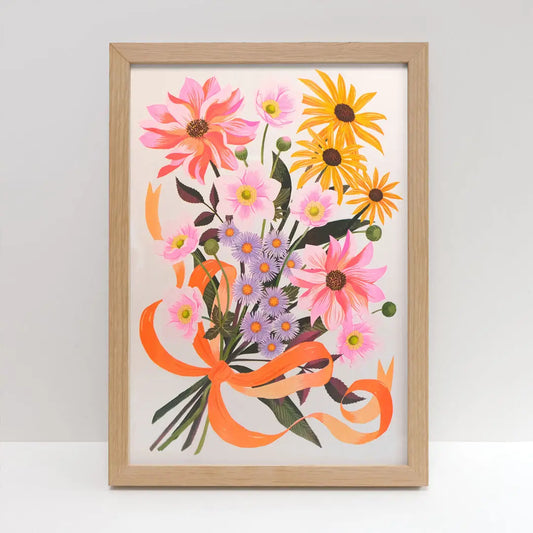 Autumn Bouquet - A3 Risograph Print