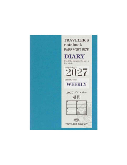 TRAVELER'S notebook Refill 2027 Weekly (Passport Size)