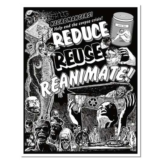 Reanimate - 11 x 14 - Risograph Print