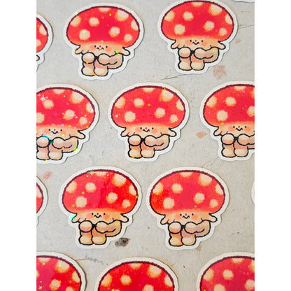 Holographic Fungi Vinyl Sticker