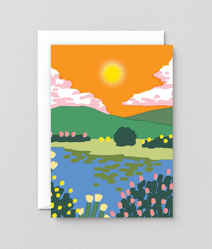 Sunset Art - Greeting Card