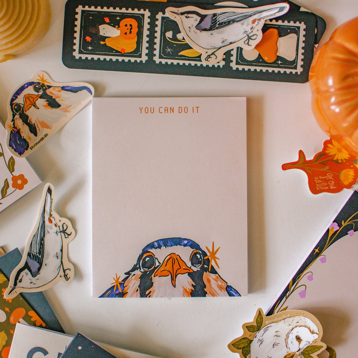 Baby Kestrel "You Can Do It" Notepad