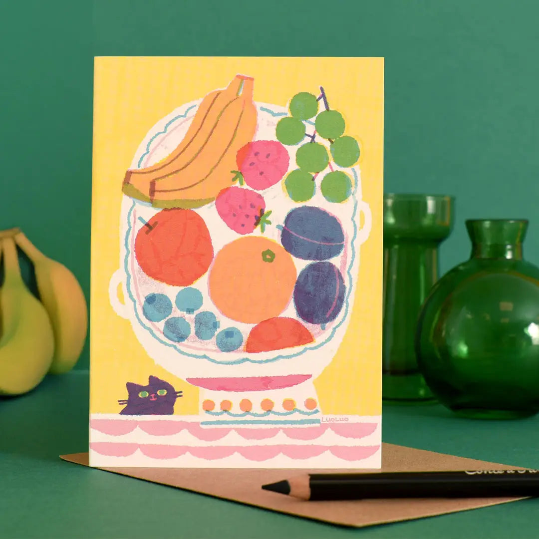 Fruit Bowl Greeting Card