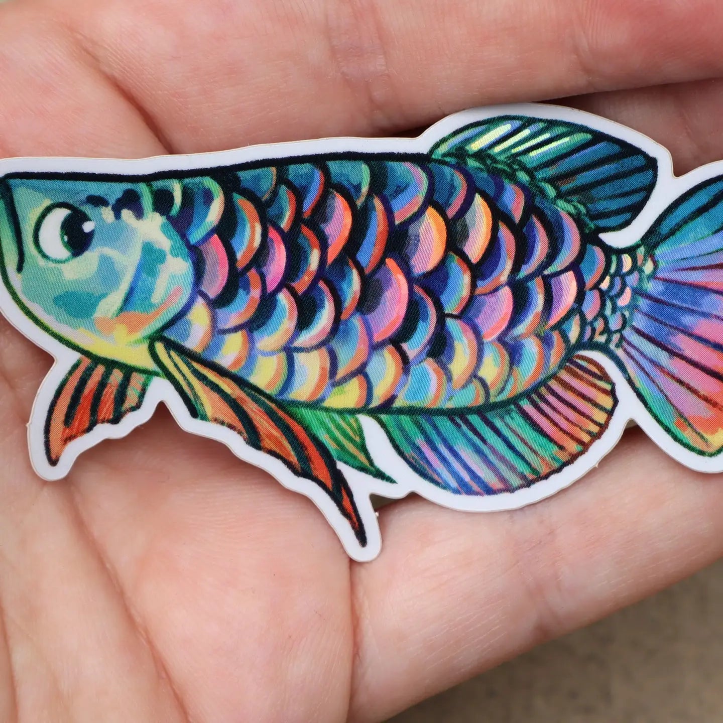 Arowana - Holo Sticker