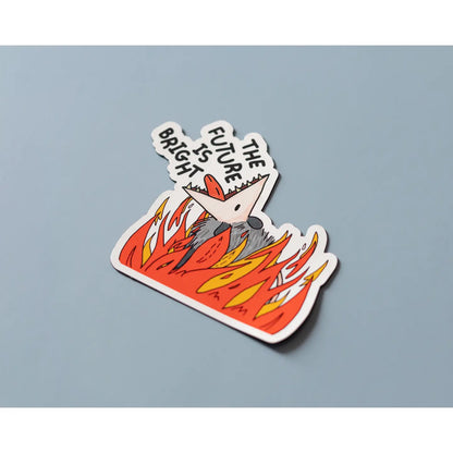 The Future Is Bright Vinyl Sticker