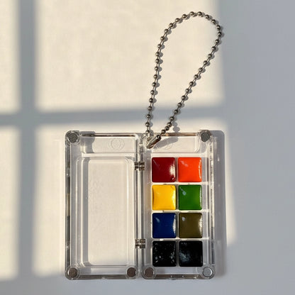 Portable Mini Watercolour Paints Keychain
