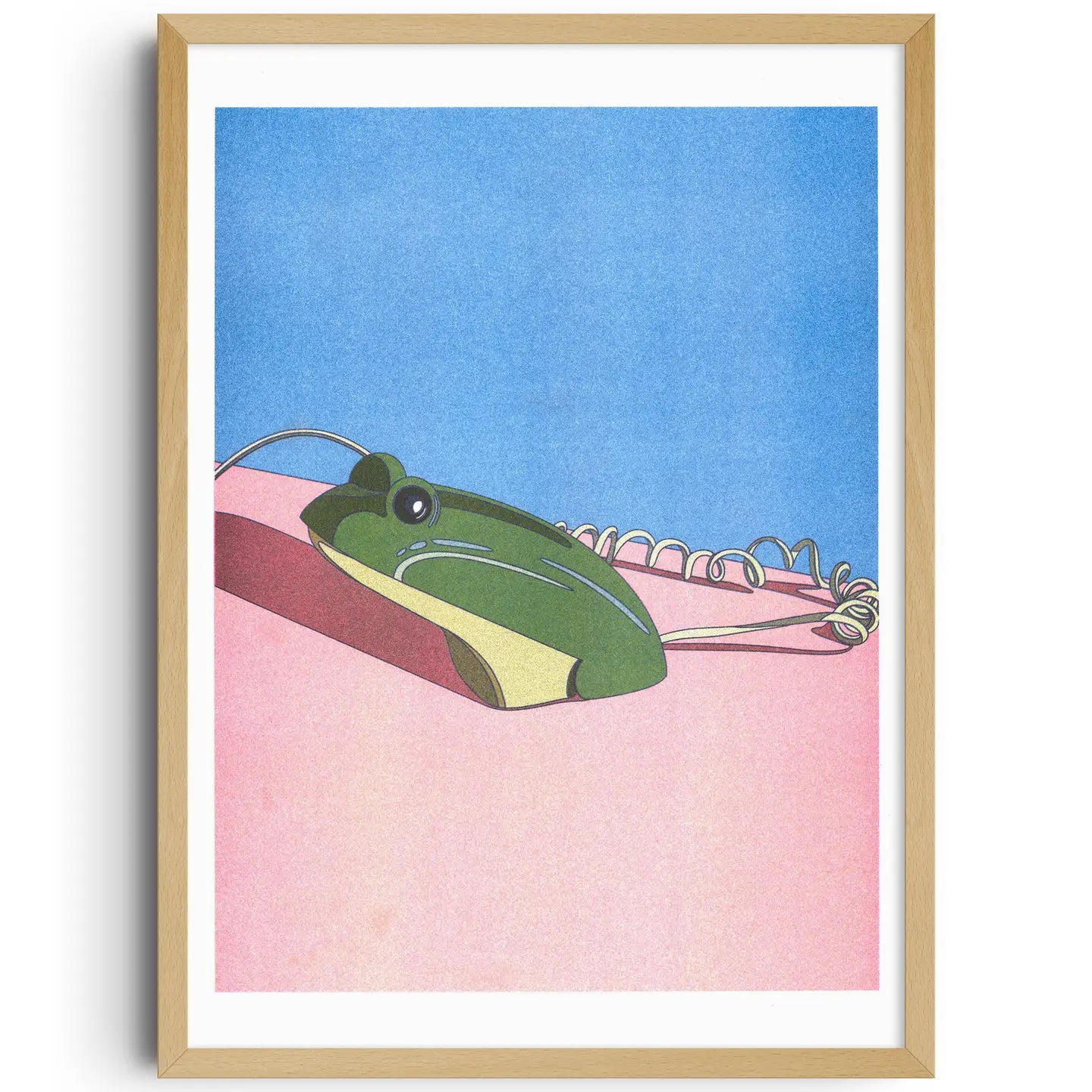Crusader Frog Phone - A3 Poster - Ana Popescu