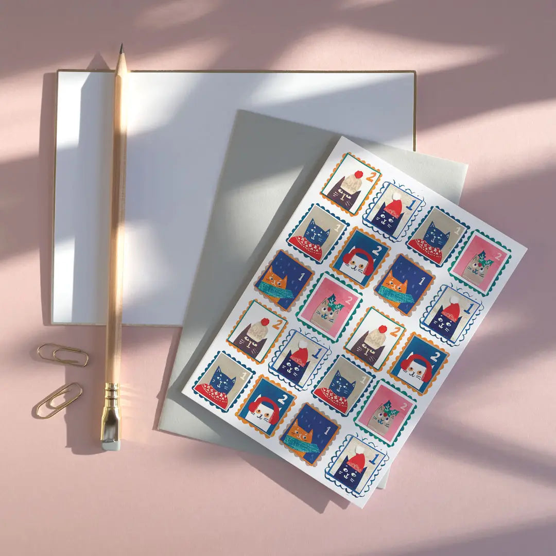 Stamp Collection Greeting Card