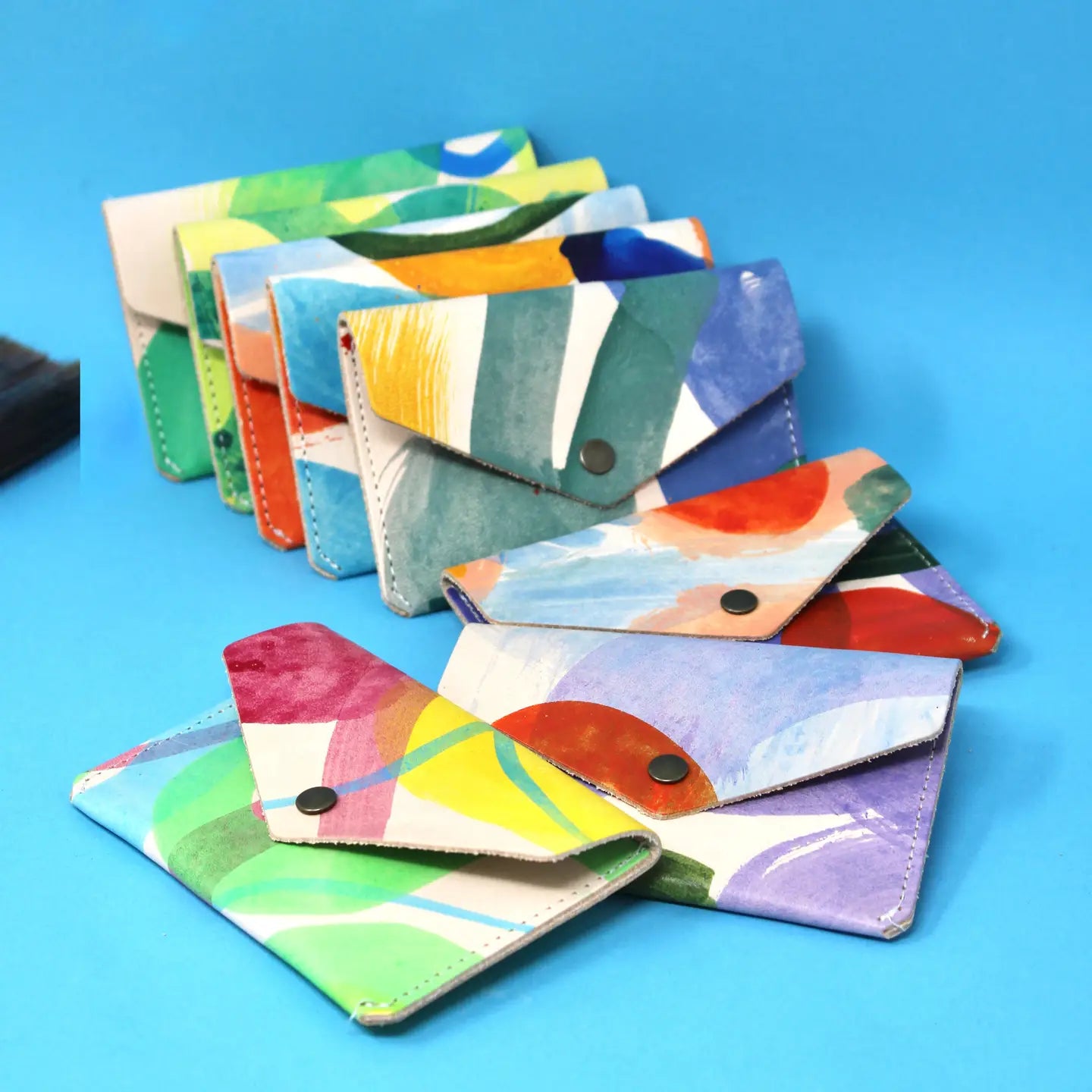 Hand-painted Popper Purse