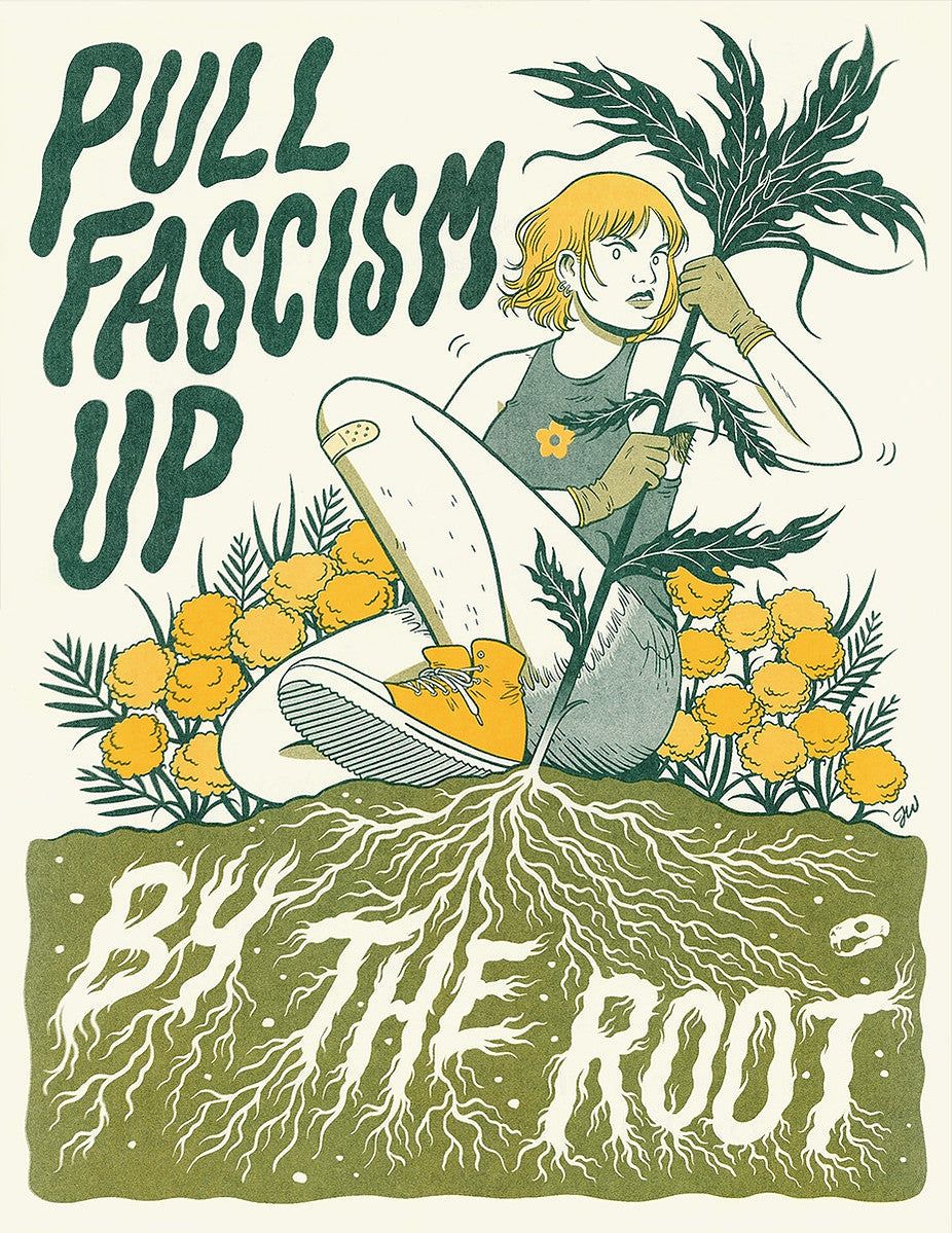 Pull Fascism Risograph Print