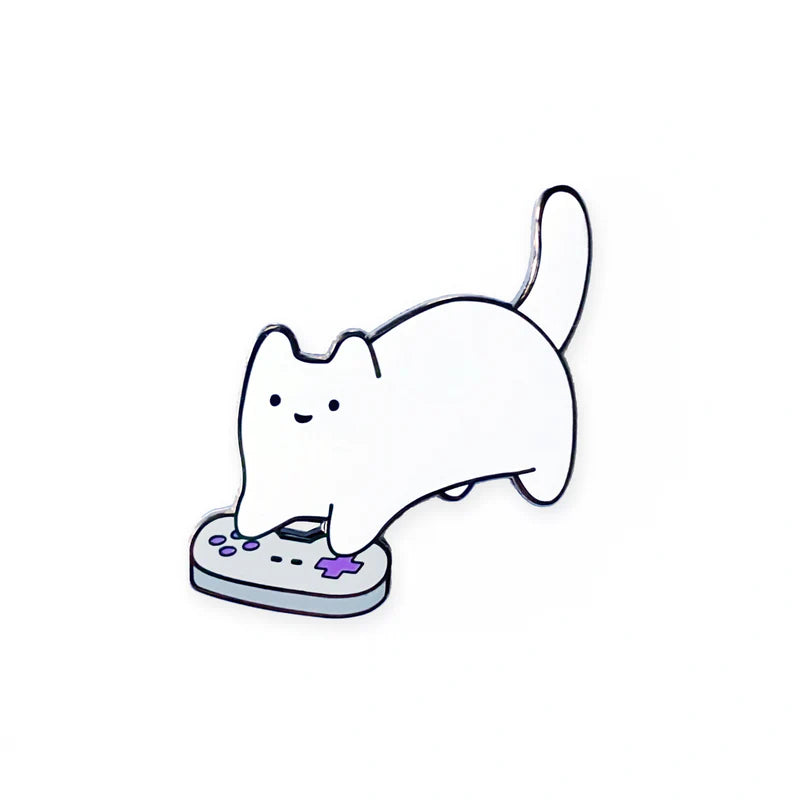 Video Game Baby Cat Enamel Pin