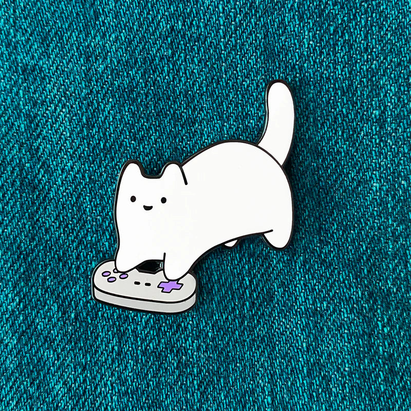 Video Game Baby Cat Enamel Pin