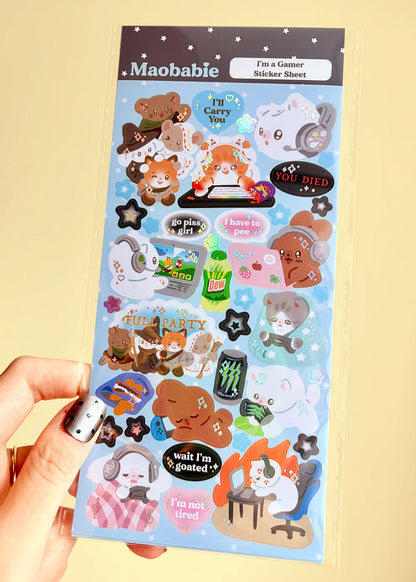 I'm a Gamer - Sticker Sheet