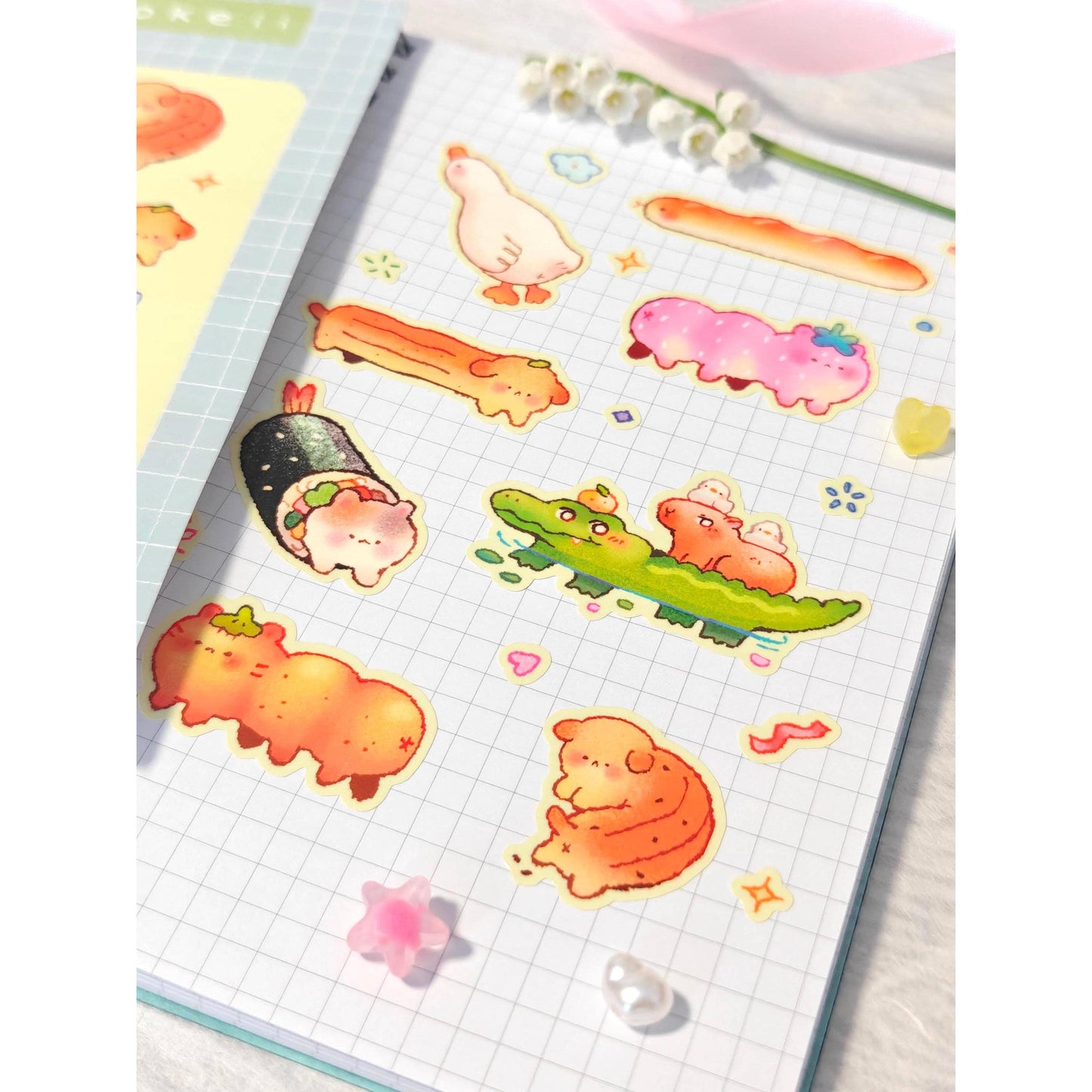 Glossy Long Friends Vinyl Sticker Sheet