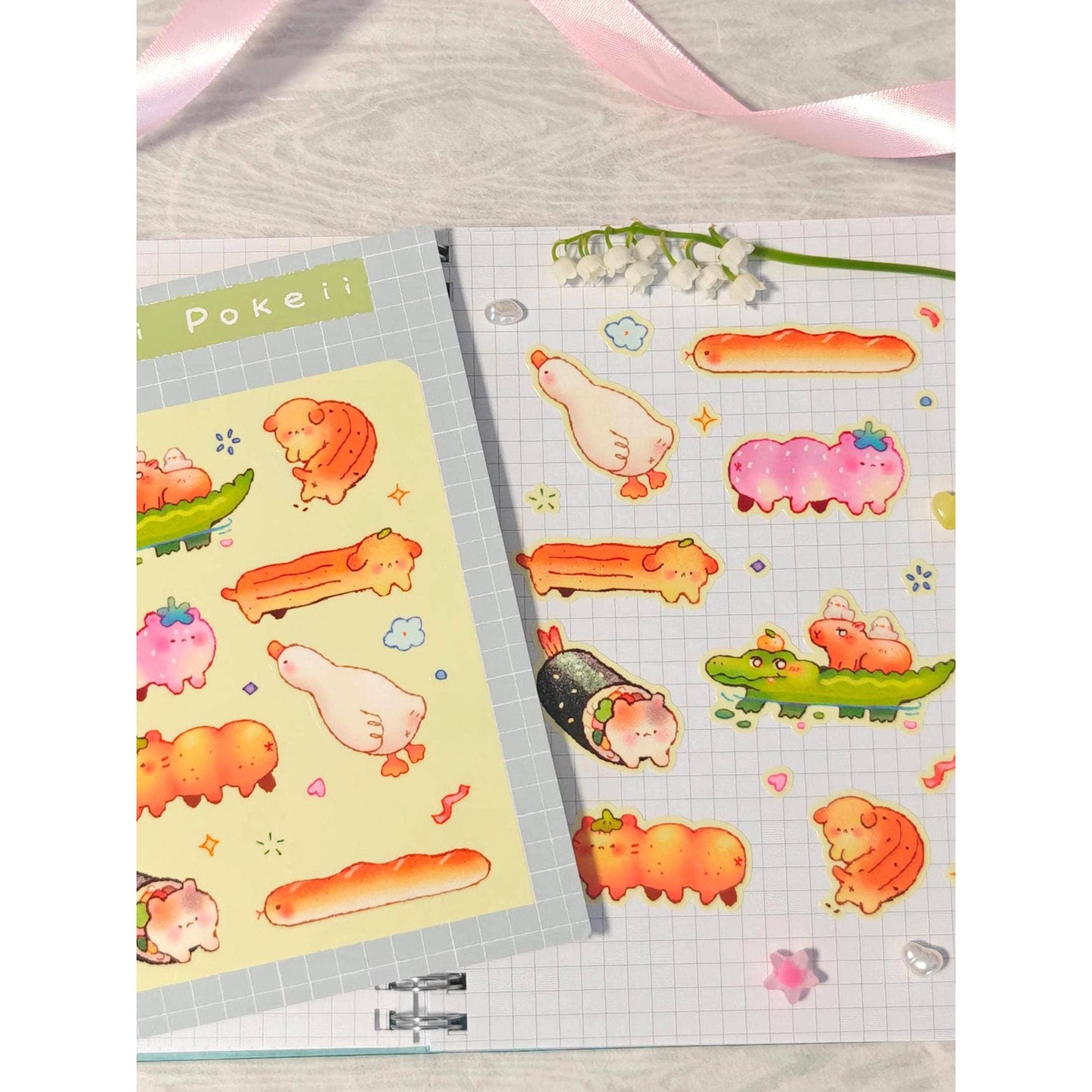 Glossy Long Friends Vinyl Sticker Sheet