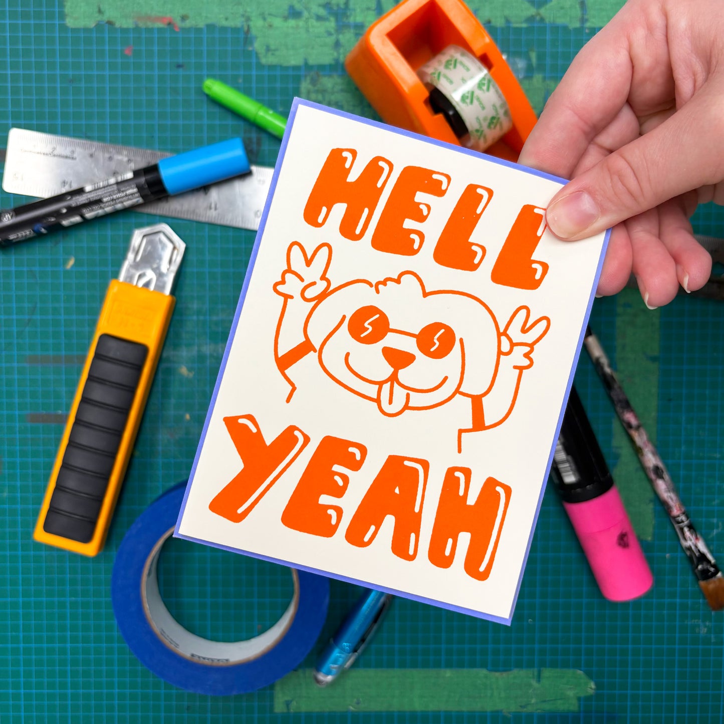 Hell Yeah Greeting Card