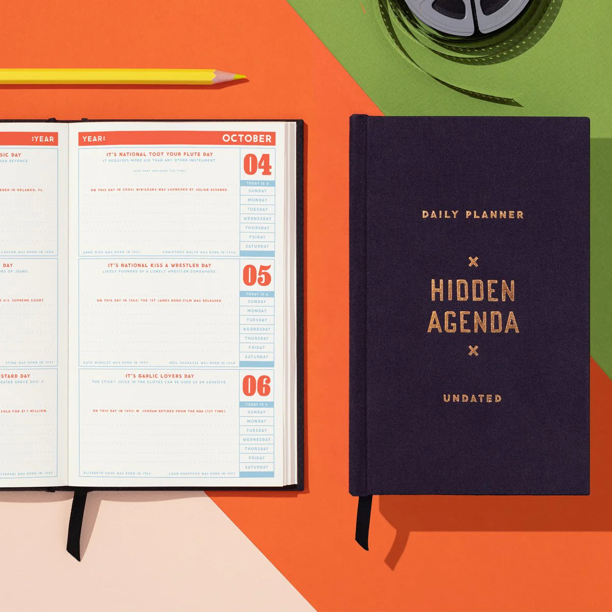 Hidden Agenda - Undated Daily Planner