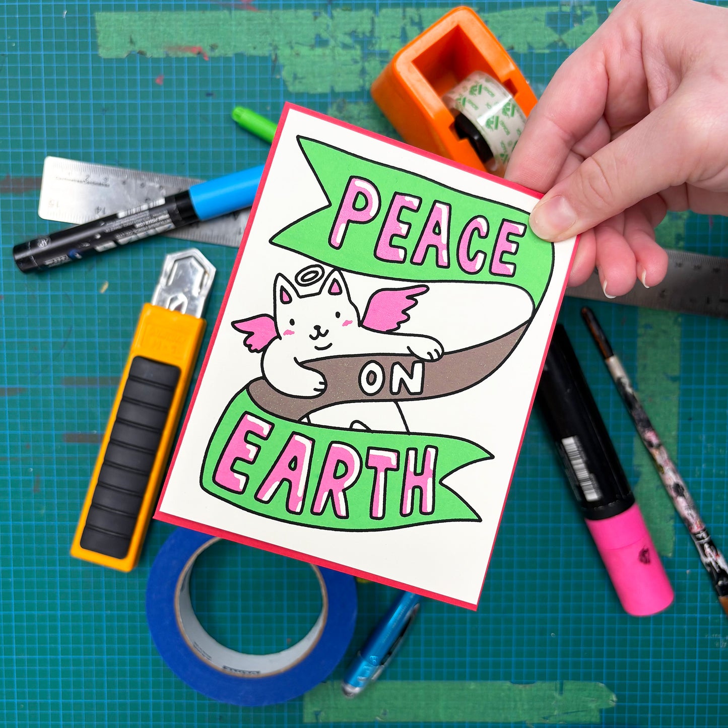Peace On Earth Holiday Greeting Card
