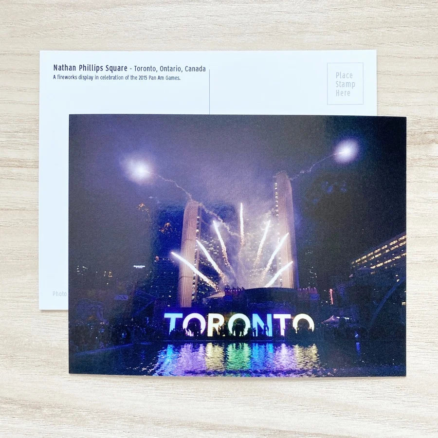 Toronto Fireworks Postcard