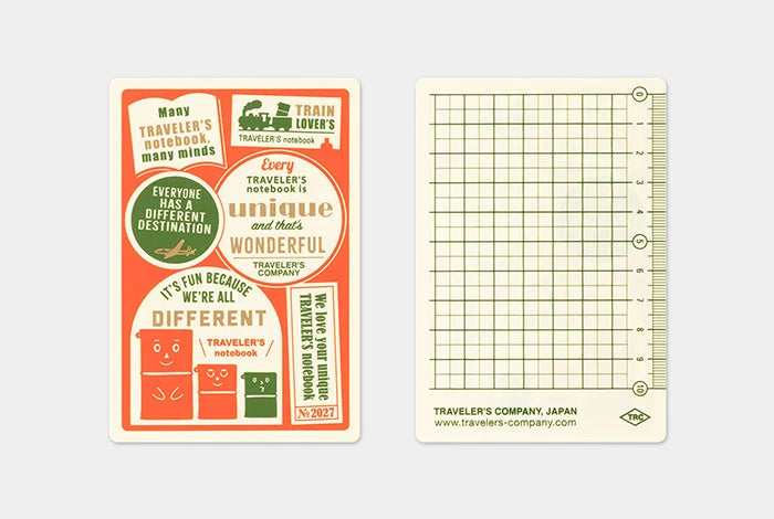 TRAVELER'S notebook Plastic Sheet 2027 (Passport Size)