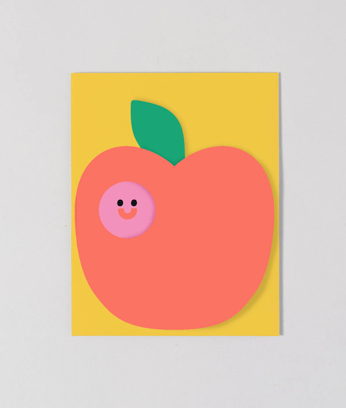 Apple Fold Out Greeting Card