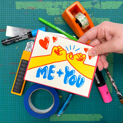 Pinky Swear You & Me Greeting Card