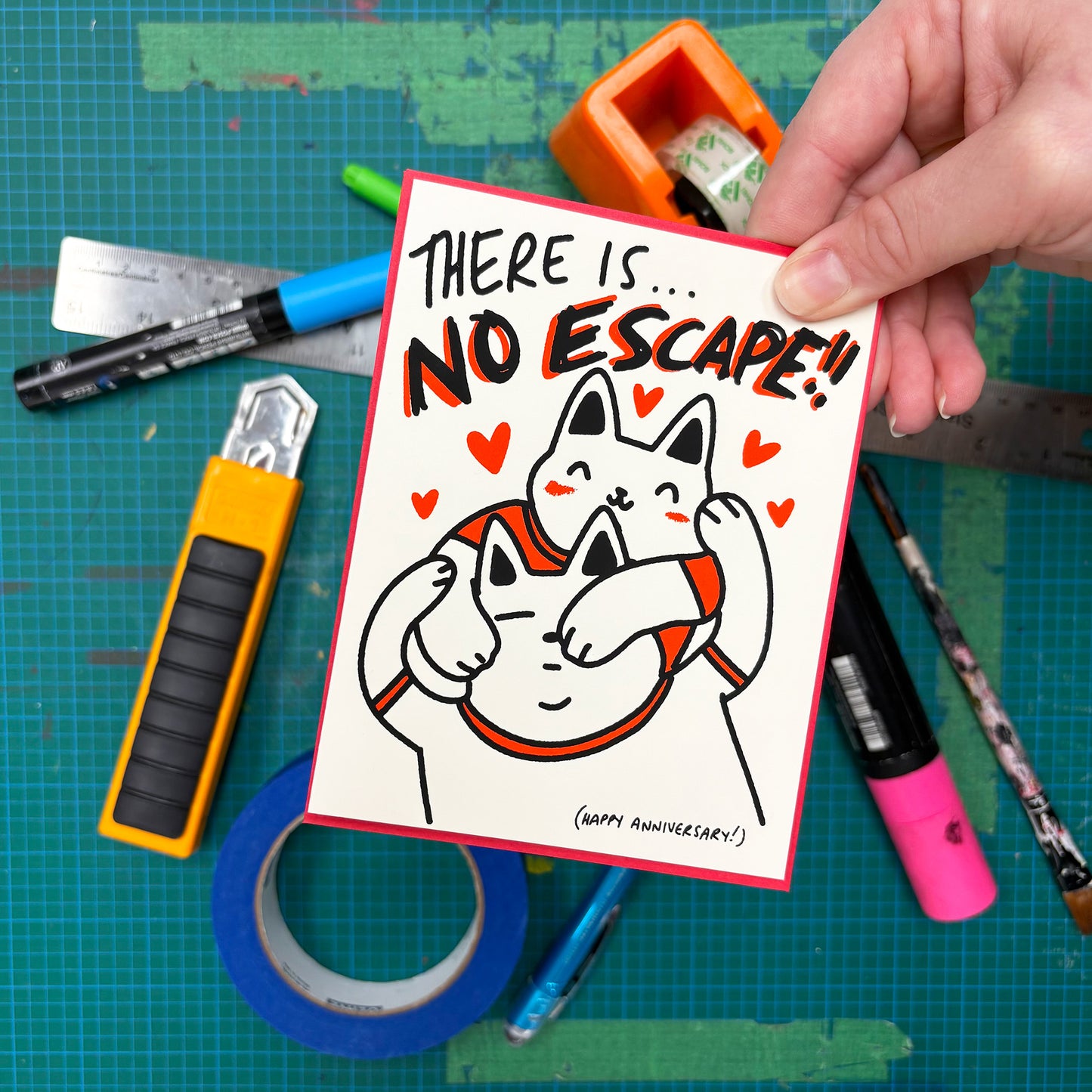 There Is No Escape Greeting Card